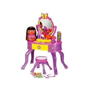 Ficher Price - Poup�e - Coiffeuse Interactive de Dora - Fran�ais / Anglais