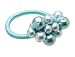L. Erickson Pearl Cluster Ponytail Holder - Aqua