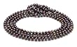 HinsonGayle Handpicked Ultra-Iridescence 6.5-7.0mm Black Cultured Pearl Rope Necklace (65 Inches)