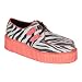 Demonia Men's V-CREEPER-507UV, 2 1/2" Platform UV Cheetah Veggie Creeper Shoes
