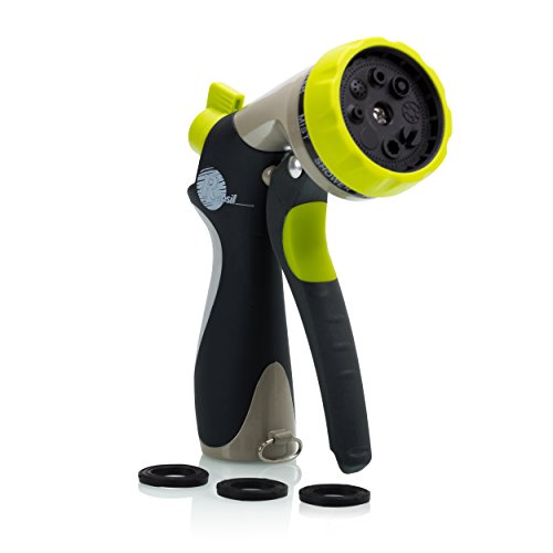 Garden hose nozzle - hand sprayer - 8 pattern adjustabl…