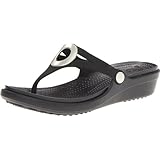 crocs Women's Sanrah Flip Wedge