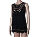 Sunward Women Summer Vest Top Sleeveless Blouse Casual Tank Tops (XL, Black)