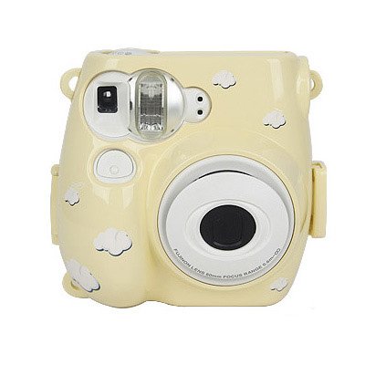STF-C7S-015 速写ケースwithストラップ　（for instax mini 7S　チェキ)　クラウド・ヴァージョン パステルイエロー