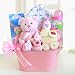 Cuddly Welcome Baby Girl Gift Basket