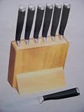 Couteau Du Chef Six Steak Knives in Wooden Block
