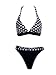 Jag Dotted 2pc Bikini w/ Halter Top & Belted Bottom