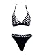 How Much  Jag Dotted 2pc Bikini w/ Halter Top & Belted Bottom Now Is The Time