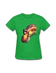 Apparel: Tommery Womens Ice Age Dawn of The Dinosaurs Design Cotton T-Shirt S