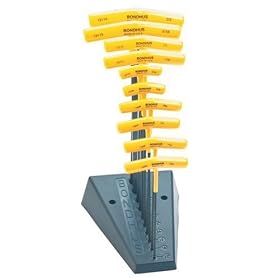 Bondhus 13190 Set of 10 Balldriver� and Hex T-handles with Stand, sizes 3 32-3 8-Inch by Bondhus