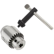Llambrich CY Plain Bearing Medium Duty Threaded Mount K0 Keyed Drill Chuck, 5/16"-24 Mount, 55/64" Chuck Diameter, 1/64"-5/32" Capacity