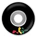 Enjoi Rasta Panda Skateboard Wheels - Set of 4 - 56 mm
