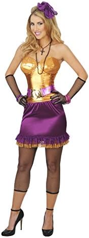 Magik Costumes Women's 80S Golden Diva Costume M (8-10) Gold/Purple