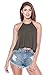 Womens Halter Flare Tank Top Jersey Loose Blouse Shirt