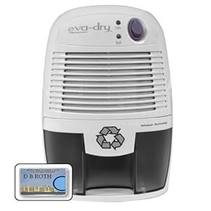 Eva Dry EDV-1100 Thermo Electric Peltier Dehumidifier 16 Oz Removable Water Tank Effectiveness 1100 Cubic Feet