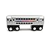 MUNI PALS Munipals New Jersey Transit Wooden Railway Child Safe and Tested Wood Toy Trains (Multi-Level Commuter)