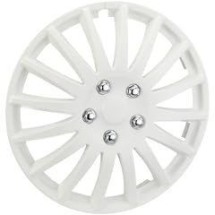 Unitec 75196 Premium- Radzierblenden 4er- Satz Barcelona, weiss 40,6 cm (16 Zoll)