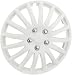 Unitec 75196 Premium- Radzierblenden 4er- Satz Barcelona, weiss 40,6 cm (16 Zoll) L=0: my-fan-page.de