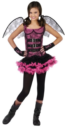 Teen and Tween Night Wing Spider Fairy Costume - Child Large