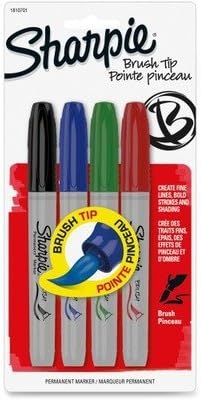 SAN1810701 - Sharpie Brush Tip Permanent Markers by SANFORD INK COMPANY