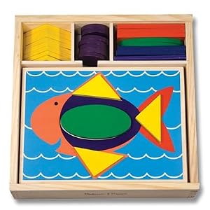 Amazon.com: Melissa & Doug Beginner Pattern Blocks: Toys & Games