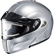 HJC Metallic with Electric Shield Men's IS-MAX BTSN Bluetooth Snow Snowmobile Helmet - CR Silver
