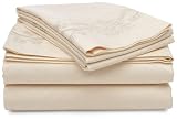Natori Antique Peony 300-Thread Count Queen Fitted Sheet