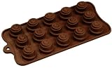 Fat Daddio's Spiral Cone Silicone Chocolate Mold, 15-Piece Per Mold