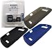 Combo of Black, Dark Blue, Smoke Gray Silicone Skin Cover Case and Kingston 4GB microSDHC Class 4 Memory Card with miniSD, SD Adapter for Blackberry 9530 9500 Storm Thunder Image