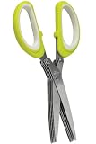Premier Housewares Herb Scissors, Lime Green/ White