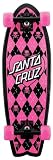 Santa Cruz Skate Argyle Shark Cruzer, 8.8-Inch x 27.7-Inch
