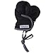 7AM Enfant Classic Mittens 500, Black/Grey, Small