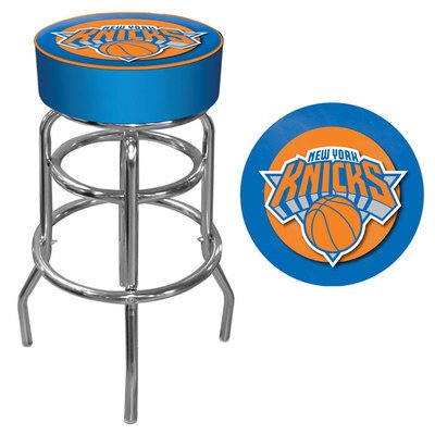 New York Knicks NBA Padded Swivel Bar Stool