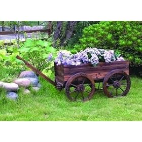 Creative Motion 11414 Wooden Wheel Barrow from Lava Lamps