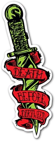 Seedless Sticker, "Death Before Dirtweed" 10"