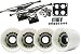 SILVER 7.0 LONGBOARD TRUCKS BIGFOOT 80a CONICAL WHEELS
