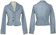 YMI Stretch Denim Cropped Blazer