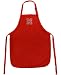 University of Nebraska Apron College Logo Red Cornhuskers TOP RATED for Grilling, Barbecue, Kitchen and Cooking Best Unique Gifts for a Man, Men, HIM HER Women, Ladies. GIFT IDEA!