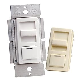 Click here to buy Leviton R10-IPI06-1LM Decora Illumatech Slide Dimmer with Preset LED 600Watt White and... by Jensen.
