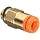 SMC KQ2H PBT One-Touch Tube Fitting, Adapter, Tube OD x UNF Male with Brass Threads