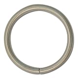 Tandy Leather Economy Rings 1" Nickel Plate 10 Pk.