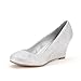 DREAM PAIRS WEDGY Women's Elegant Almond Toe Mid Heel Wedge Pumps Slip On Shoes