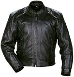 Tourmaster Bantam Mens Leather Motorcycle Jacket Black XS
