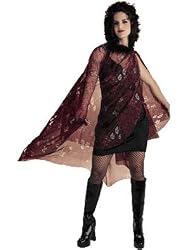 Formal Red Skull & Cross Bones Fancy Dress Costume Cape