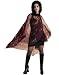 Formal Red Skull & Cross Bones Fancy Dress Costume Cape