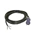 Interpower 86610601 North American Hospital Grade Power Cord, NEMA 5-15 Plug Type, Unterminated Connector Type, Black, 10A Amperage, 125VAC Voltage, 3m Length