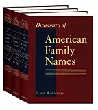 Dictionary of American Family Names,Vol. 2: G-N
