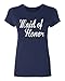 P&B The Brides Maid of Honor Women's T-Shirt, M, Navy