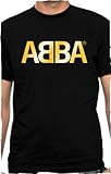 ABBA 'Gold Logo' black t-shirt