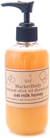 MarketWash Natural Shower Gel - 8 oz Pump Bottle (Oat Milk Honey)